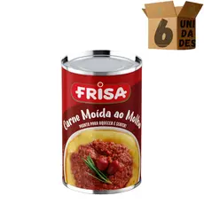 Kit 6 Carne Moida Bovina Ao Molho 420g Frisa
