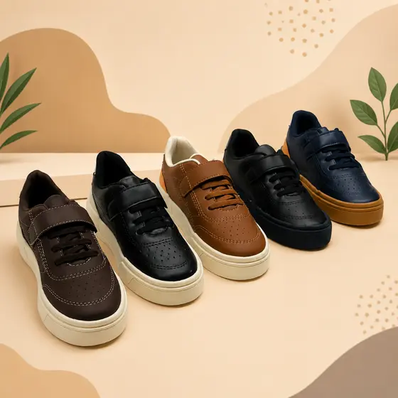 Tênis Infantil Masculino com Velcro 5 Modelos Conforto e Estilo Antiderrapante para o Dia a Dia