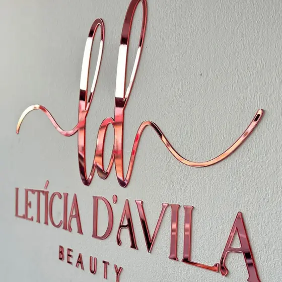 Logos em Acrílico Espelhado 2mm – Rose, Prateado e Dourado