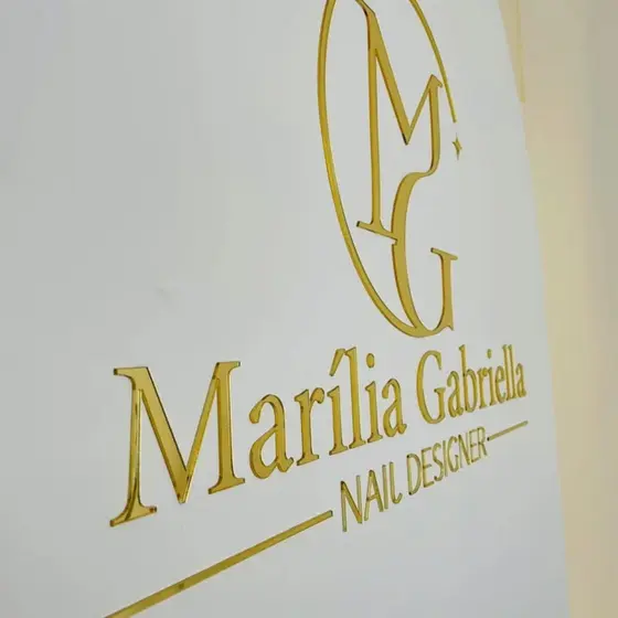 Logomarca em Acrílico Espelhado 130cm para Parede - Decoração Moderna e Luxo Direto da Fábrica