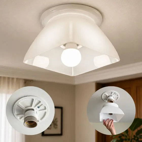 Plafon Sobrepor Rosqueável Lustre 100w E-27