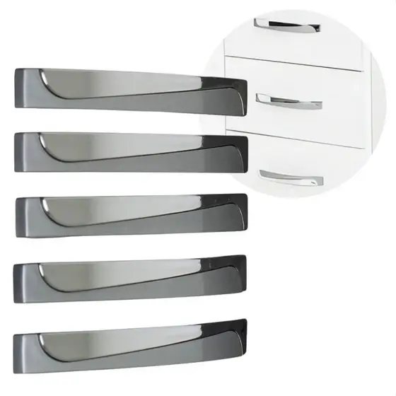 Puxadores Para Armário Gavetas Portas Guarda Roupa 16,9cm Kit com 5 unidades