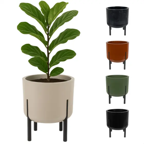 Vaso de Flor 16 Litros Grande Cachepô Fênix Anti-Dengue de plástico Com e Sem Rodas