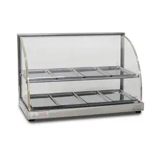 Estufa Vitrine Curva Dupla para Salgado 8 Bandejas W8BD Titã