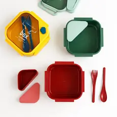 Kit Marmita Com Garrafa E Talheres Completo Luwave