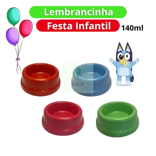 20 Lembrancinha Festa Infantil Aniversario Patrulha Canina Blue Bingo Centro de Mesa 140ml Decoração