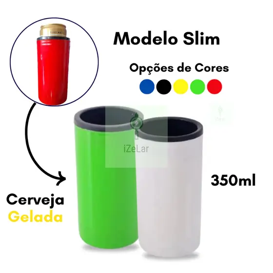 2 und Camisinha de Cerveja Porta Latinha 350ml Modelo Slim Isopor Térmico Para Cerveja Suporte Lata