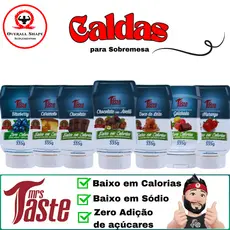 Caldas para Sobremesas Baixo em Calorias e Zero adição de açúcares 335g Fitness - Mrs Taste