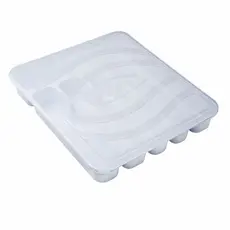 Porta Talheres Grande com Tampa / 6 divisórias - Alves Plastic