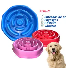 Pote De Ração Lento Educativo Interativo Cães Adestramento Comedouro Cachorro