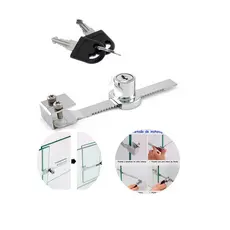 Fechadura Para Vitrine Freezer Trava Jacaré 140mm Cromada