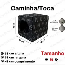 Cama Casinha Toca Caminha tipo Iglu para cachorros e gatos, fundo impermeável tamanhos P, M e G