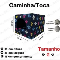 Caminha Cama Casinha Toca Iglu para cachorro cães e gatos, tamanho P, M e G, fundo impermeável