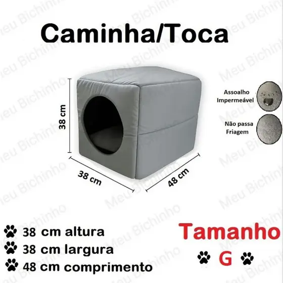 Casinha caminha lglu 3 em 1 para cães e gatos tamanho P,M,G,ExtraG fundo impermeável colchão removível linha Premium