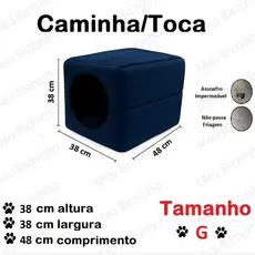 Caminha Cama Casinha Toca Iglu Cachorro Cão e Gato 3 em 1 fundo impermeável P, M e G