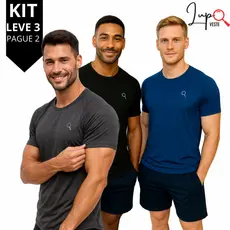 3 Camisas Masculina Blusa Moda Fitness Camisa Dry Fit Treino Corrida Leve Academia Exercício