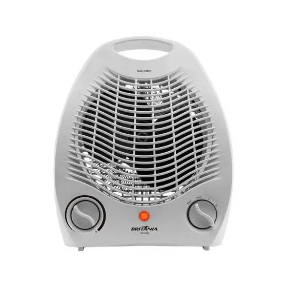 Aquecedor 2 Em 1 Ab1100n 1500w Cor Branco 3 Níveis Britânia