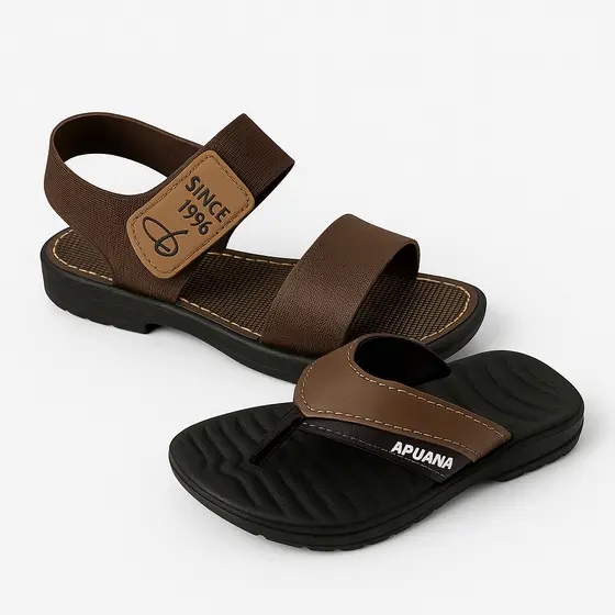Kit Sandália Infantil com Velcro + Chinelo Confortável – Leve e Macio 25 ao 34