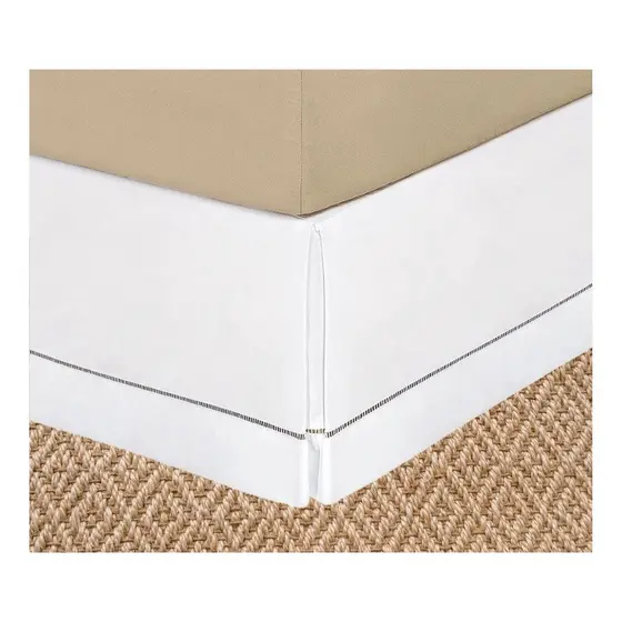 Saia Box Cama De Hotel Casal Percal 200 Fios Super Luxo