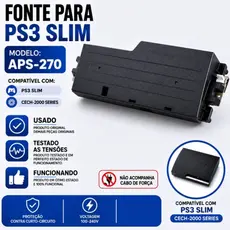 fonte de PS3 slim CECH 2000 series, modelo aps-270