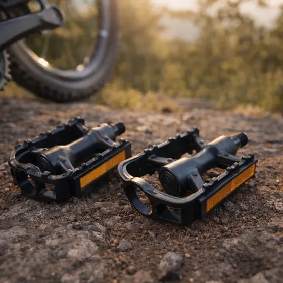 PEDAL MTB FASHION 1/2 COM REFLETOR PTO ROSCA FINA ou ROSCA GROSSA 9/16