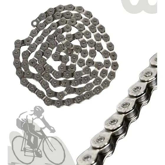 Corrente Grossa SUMC Half Link Bike 102 Elos 1/2x1/8 Ajuste Preciso p/ BMX Freeride Single Speed
