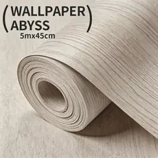 Papel de Parede Adesivo 5M *45CM Madeira Claro Acinzentado Lavável Impermeável Ideal Painel, Bancada Moveis e paredes