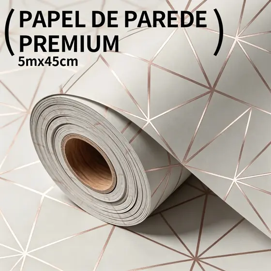 Adesivo Papel de Parede Texturizado  Cinza 5m Autocolante para Sala e Quarto Lavável