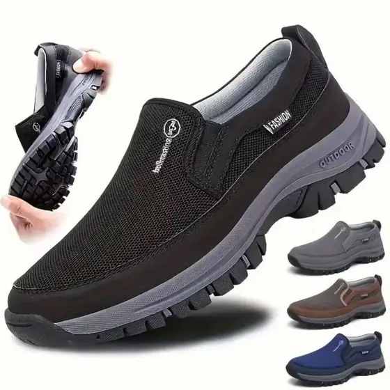Sapatos De Malha Confortável Para Caminhadas Passeios Leves Corridas