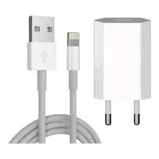Carregador Para iPhone Carregamento Rapido 10W Kit completo Fonte USB com Cabo H'maston CB01