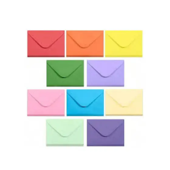 Envelope de Visita 18.4x13.34cm 12 Unidade varias cores