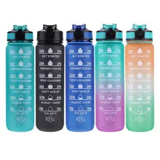Garrafa Squeeze De Água Para Academia 1 Litro Fitness Tie Dye