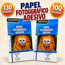 papel fotográfico adesivo 130G glossy brilho A4 MARTER PRINT 50/100/150/200 folhas(papel adesivo).