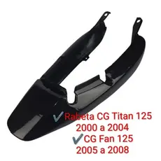 Rabeta Cg Titan 125 2000/2004 Fan 125 2005/2008 Preta
