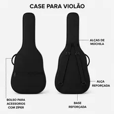 Capa Violão classico,com bolso