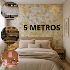 Papel de Parede 5 METROS Adesivo Quarto Sala Cozinha Móveis Metros Decoração Resistente a Água