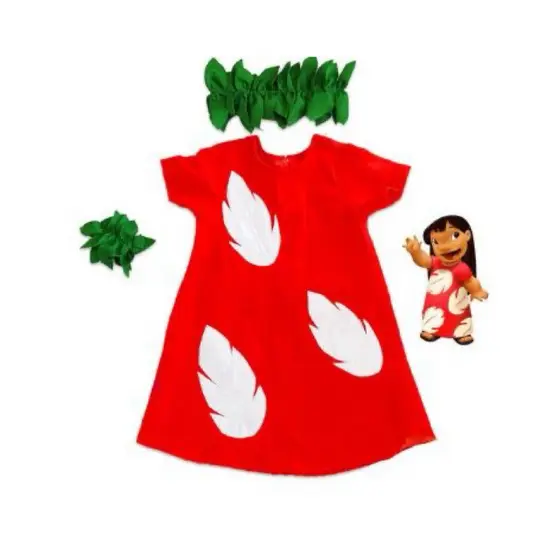 vestido Lilo infantil fantasia aniversário carnaval envio rápido