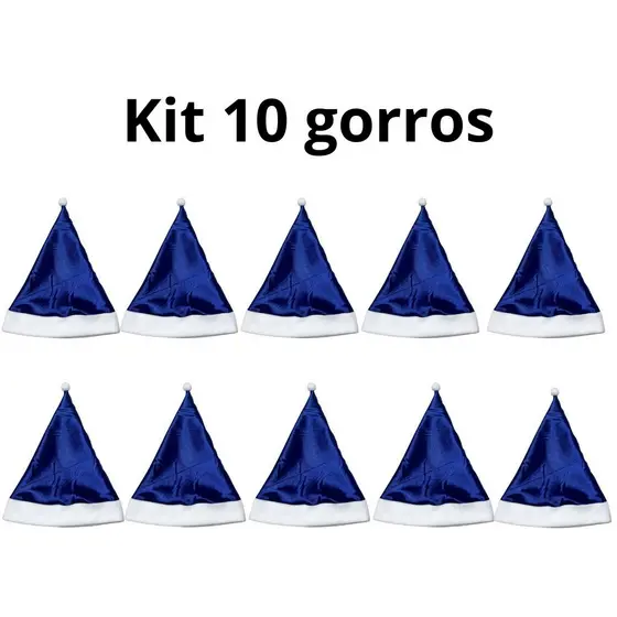Kit 10 gorros papaia Noel toca de Natal festa de Natal 2025