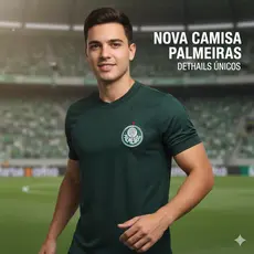 Camisa Palmeiras Masculina Home OU 1914 Verdão Campeão DryFit Futebol Presente Manto Torcedor Libertadores