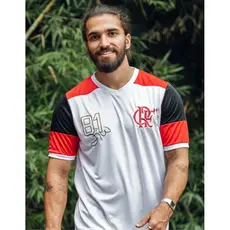 Camisa Zico Retro Flamengo Libertadores 81 Adulto Dry Max Torcedor Camiseta Time Futebol Rubro-Negro