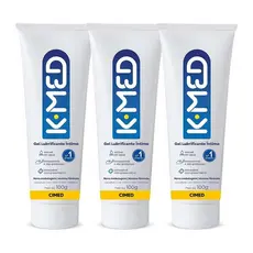 Kit c/ 3 unidades - Gel Lubrificante Íntimo K-med 100g
