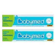Kit 2 Pomadas Para Prevenção De Assaduras Babymed Azul 45g