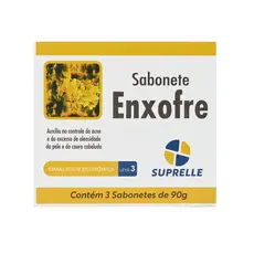 Sabonete Suprelle Enxofre 90G - Contém 3 sabonetes