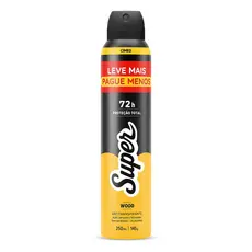 Desodorante Super Wood 72h Aerossol Antitranspirante 250ml
