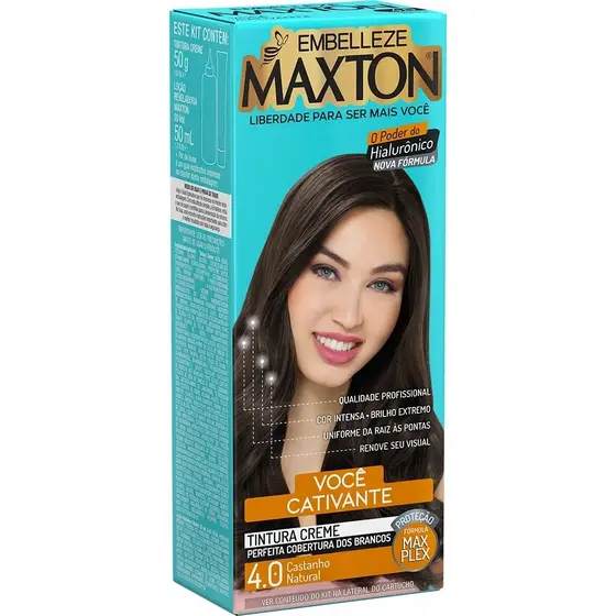 Tintura Castanho Natural Maxton 4.0