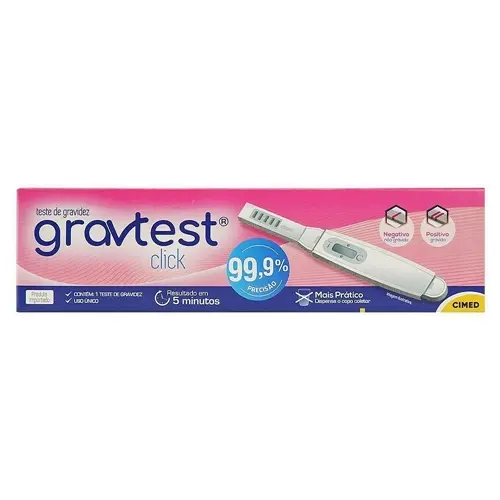 Teste de Gravidez Gravtest Click Cimed 1 unidade