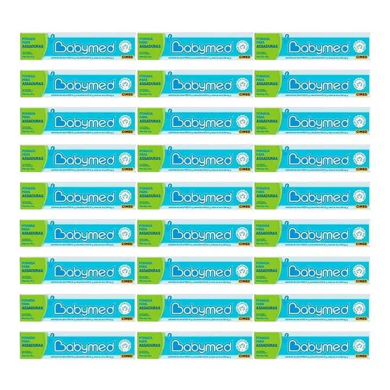 Kit 24 Pomadas Para Prevenção De Assaduras Babymed Azul 45g