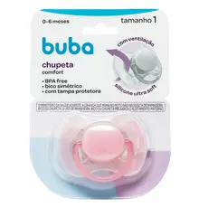 Chupeta Buba Comfort Tamanho 1 Rosa