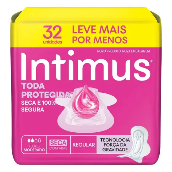 Absorvente Intimus Seca c/Abas 32 Unidades