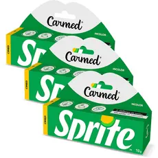 Kit 3x Hidratante Labial Carmed Sprite Incolor 10g